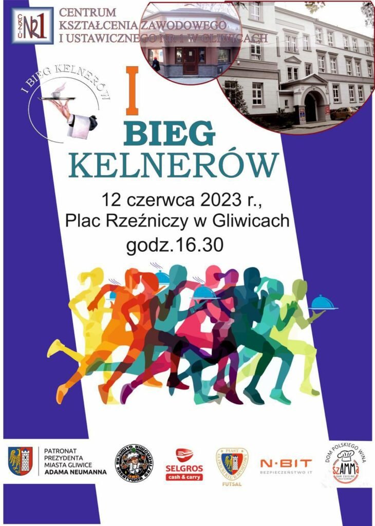 Z butelkami i szklankami na tacy. Bieg Kelnerów w Gliwicach/fot.UM Gliwice