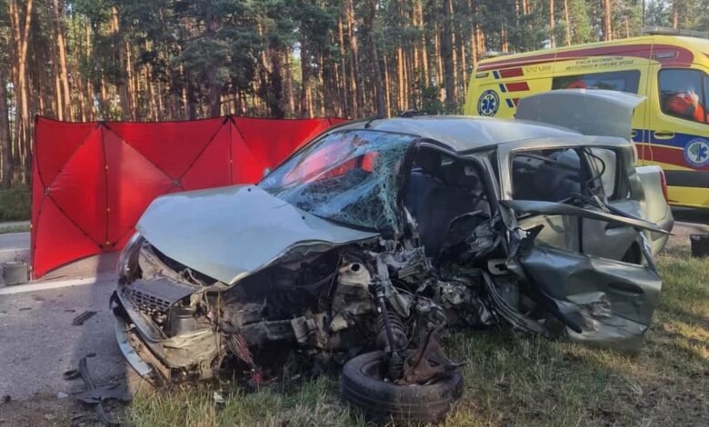 Śmiertelna czołówka. Dwie osoby nie żyją/fot.Policja Lubelska