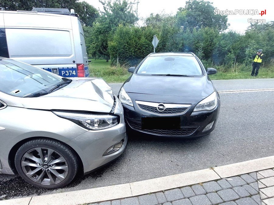 Pościg w Cieszynie. Policja goniła złodzieja samochodu. Fot. Policja Śląska