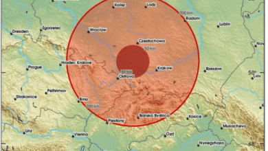 wstrząs 22.08 rano śląsk