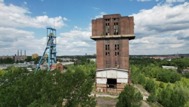 Nowy właściciel szybu „Krystyna” rozpoczął zabezpieczanie zabytku. Fot. UM Bytom