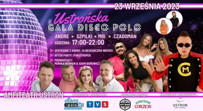 Roztańczona Gala Disco Polo w Ustroniu już 23 września!