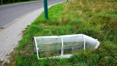 Pilot zgubił część kabiny w trakcie lotu/fot.Policja Podkarpacka