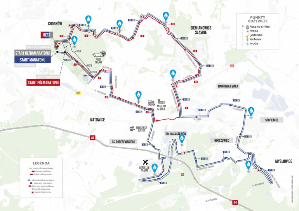 15. Silesia Marathon. Zamknięte ulice w Katowicach/fot.UM Katowice