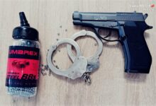 Śląskie: Ostrzelał koleżankę taty metalowymi kulkami/fot.KPP Pszczyna