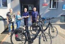 Rowery elektryczne dla dzielnicowych/fot.Śląska Policja