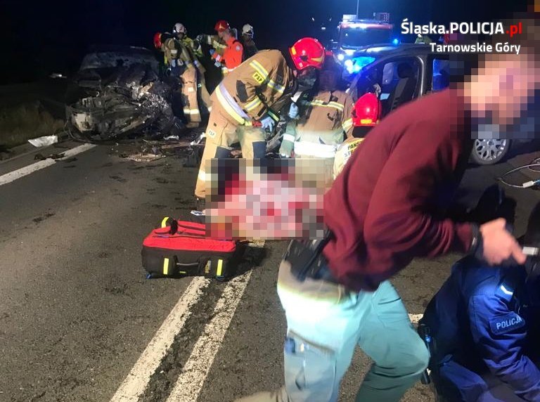 Nocna tragedia w Świerklańcu. Sceny, jak z filmu akcji/fot.Śląska Policja