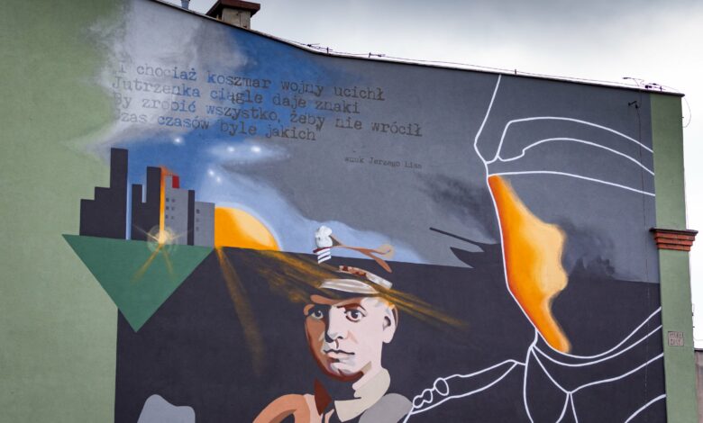 Nowy mural w Katowicach. Upamiętnia hm. Jerzego Lisa. Fot. UM Katowice