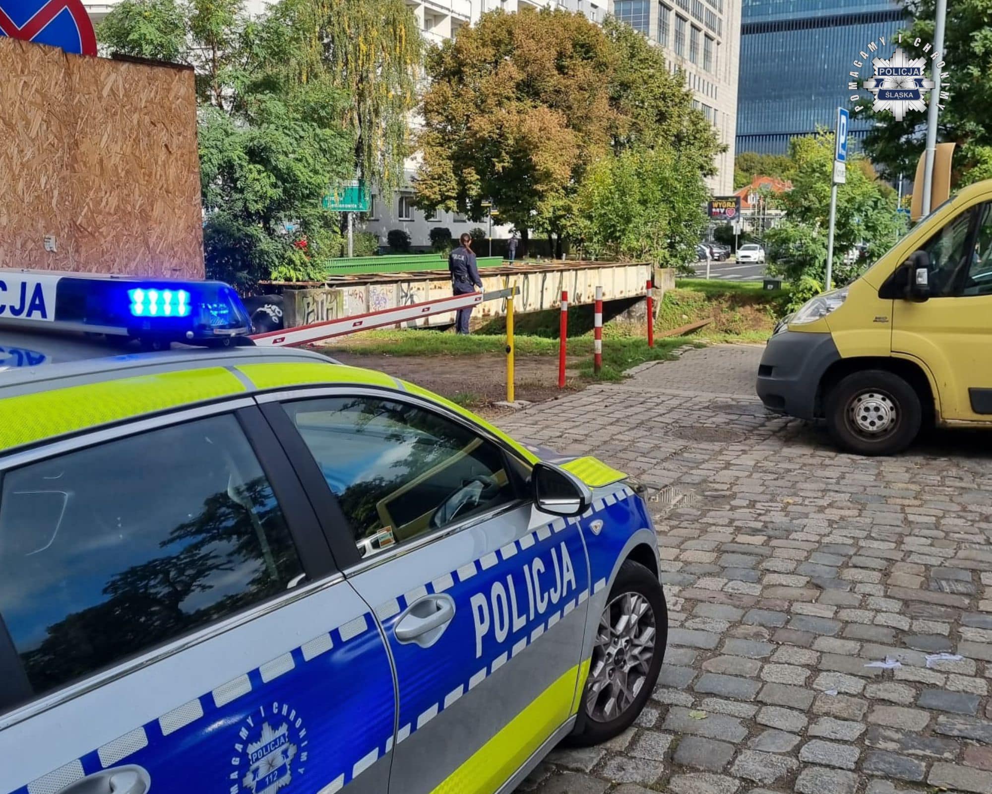 Zwłoki w centrum Katowic. Były w rzece. Fot. Policja Śląska