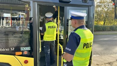 Śląskie: Przechodziła na zielonym, potrącił ją autobus/fot.Śląska Policja