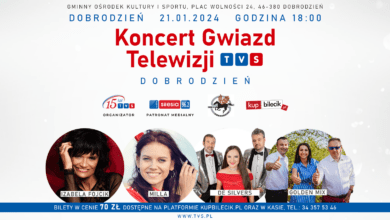 Koncert Gwiazd Telewizji TVS. Zapraszamy do Dobrodzienia!