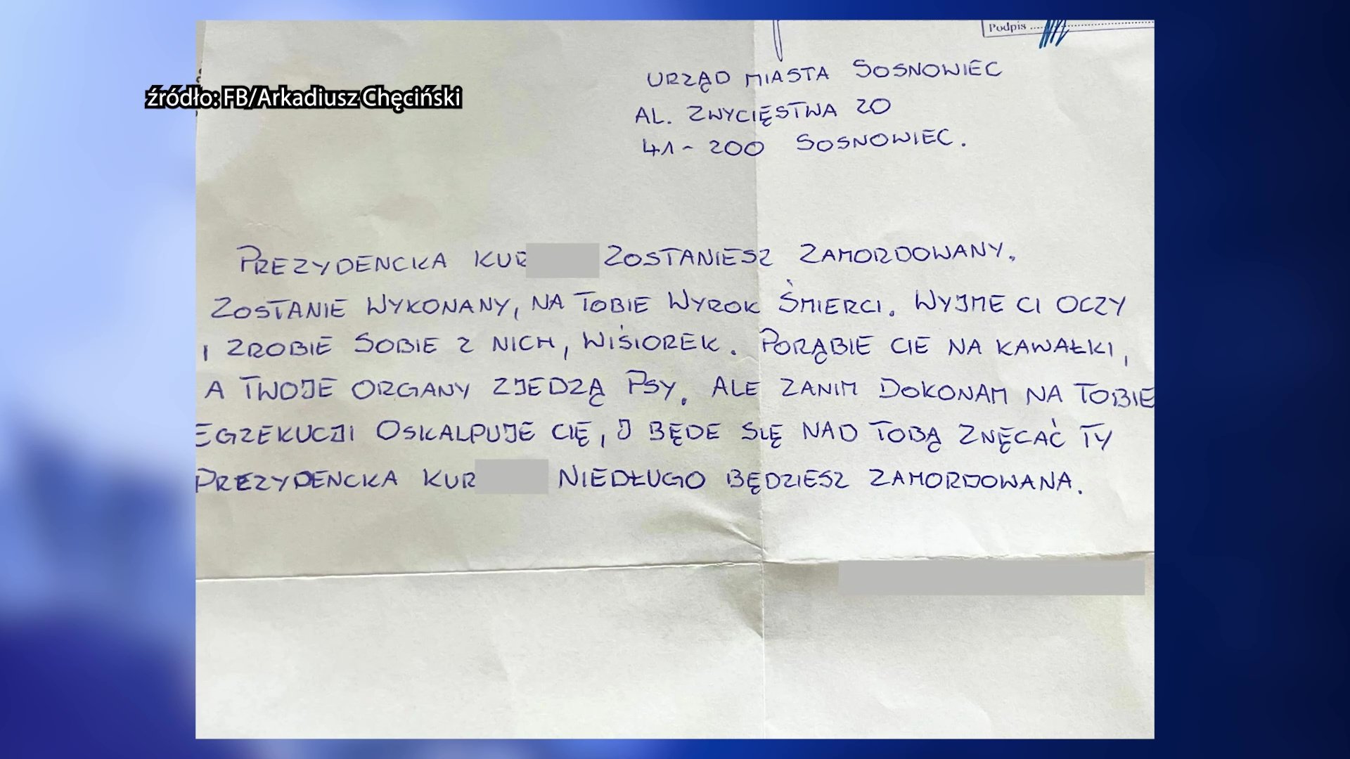 Ktoś grozi prezydentowi Jaworzna