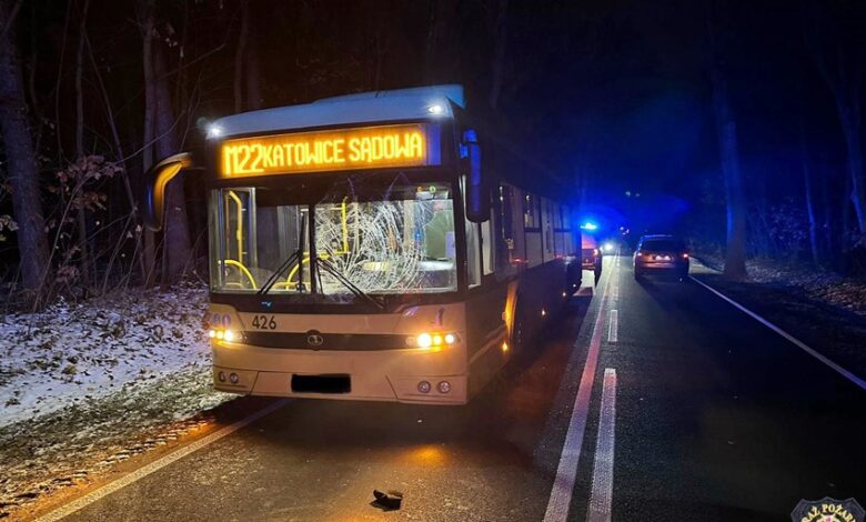 Śląskie: Wszedł pod koła autobusu. "Chciał prawdopodobnie popełnić samobójstwo"/fot.112 Tychy - Tyskie Służby Ratownicze