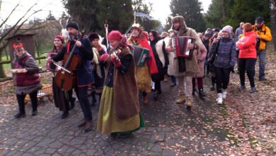 Śląska Wigilia w skansenie. Był występ „Dygającej Kapeli”