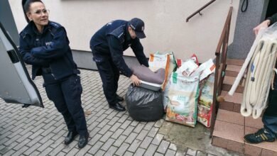 Policja z Chorzowa pomogła schronisku. Fot. Policja Śląska