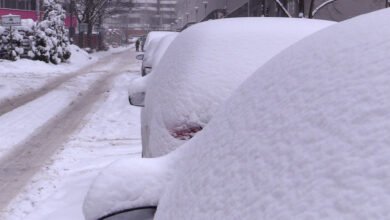 Śnieg paraliżuje drogi. Zobaczcie wideo