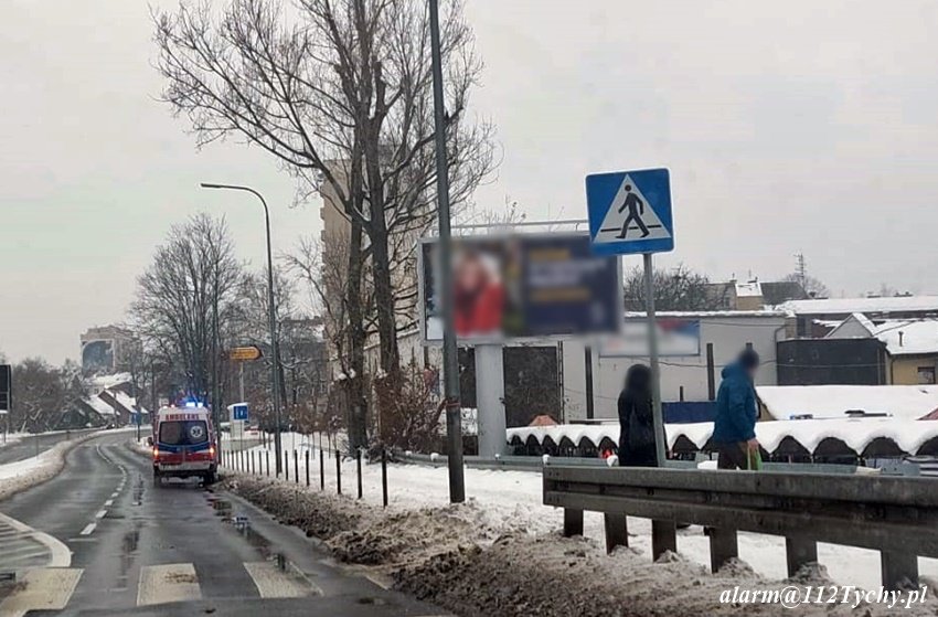 Śmierć na targu na Starych Tychach/fot.112 Tychy - Tyskie Służby Ratownicze