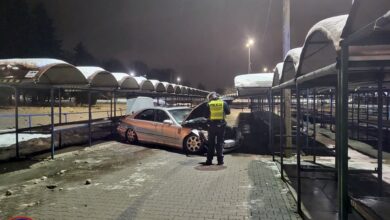 Tychy: Staranował stragany na targowisku. Ukrainiec był kompletnie pijany/fot.112 Tychy - Tyskie Służby Ratownicze