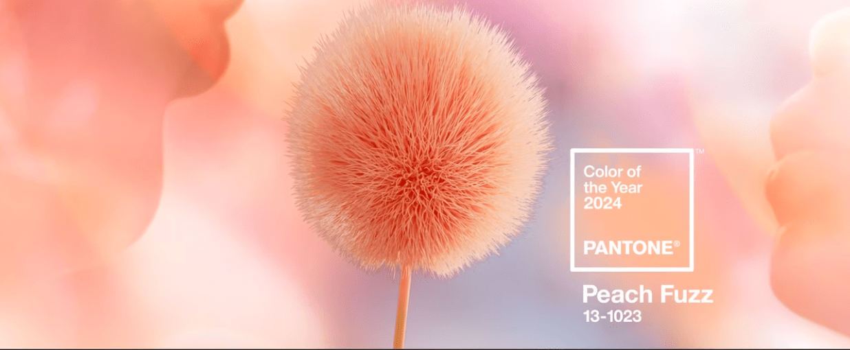 Kolor roku 2024 Peach Fuzz Pantone