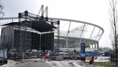 Sylwester na Stadionie Śląskim. Trwa budowa gigantycznej sceny/fot.Park Śląski