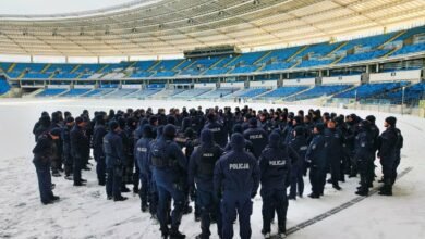 Policjanci gotowi na Ekstraklasę na Stadionie Śląskim/fot.Śląska Policja