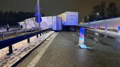 DTŚ w Katowicach: zablokowana całkowicie. Utrudnienia potrwają nawet 7 godzin/fot.Śląska Policja/fb