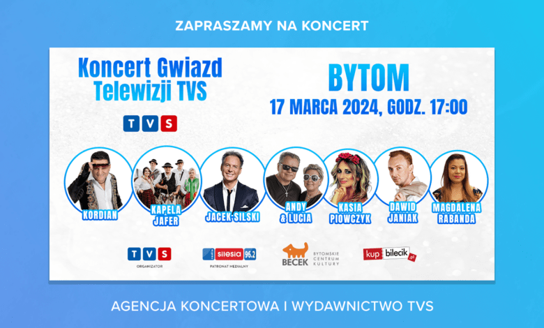 Koncert Gwiazd Telewizji TVS w Bytomskim Centrum Kultury