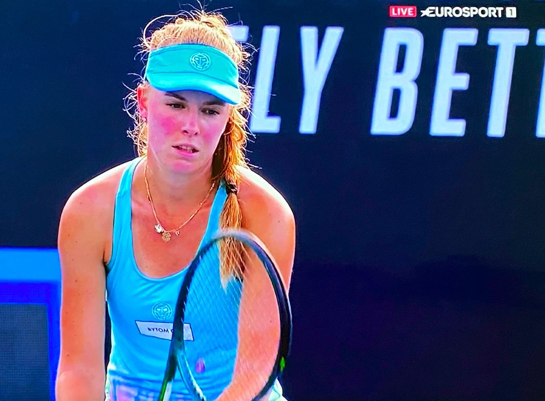 Zawodniczka Górnika Bytom w III rundzie Australian Open/fot.UM Bytom