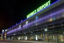 Ewakuacja lotniska w Pyrzowicach. Ktoś zostawił bagaż. Fot. Katowice Airport