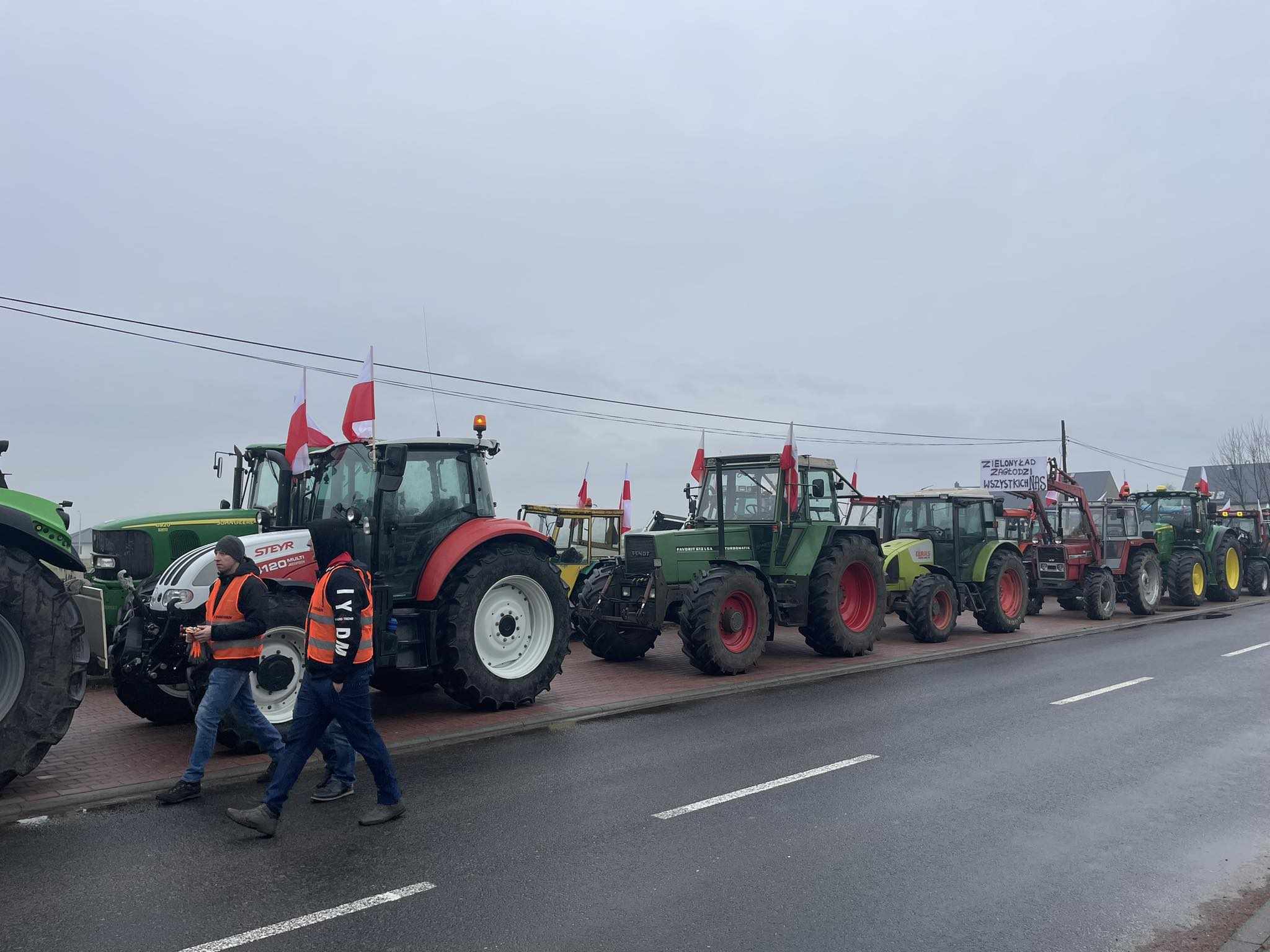Protest rolników. We wtorek zablokują drogi w Łaziskach i Gorzyczkach. Fot. Paweł Jędrusik