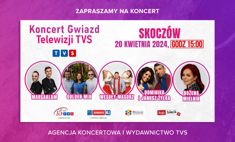 Koncert Gwiazd Telewizji TVS w Skoczowie