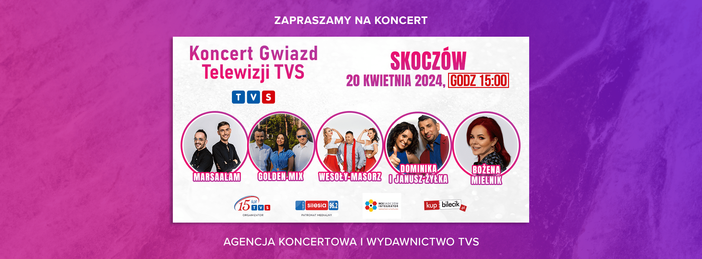 Koncert Gwiazd Telewizji TVS w Skoczowie