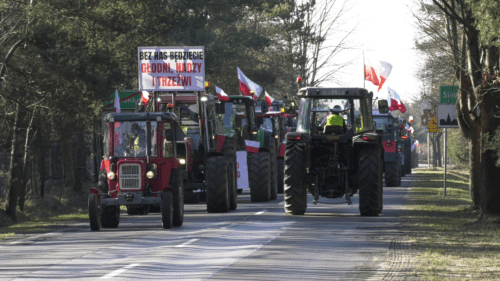 strajk rolników 16 lutego szczekociny
