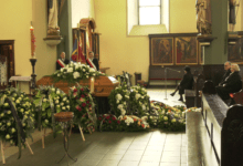 Kościół podczas pogrzebu skarbnika Zabrza