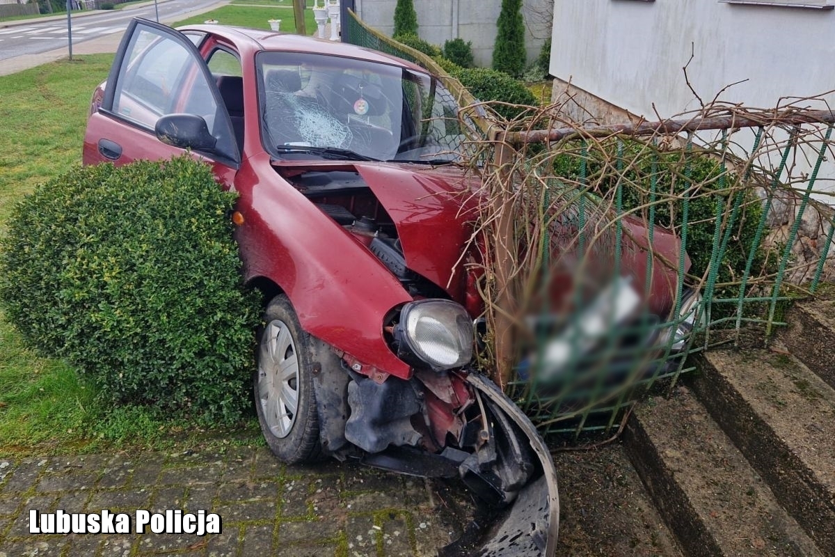 Wjechała w ogrodzenie. "Za nic miała ludzkie życie"/fot.Policja Lubuska