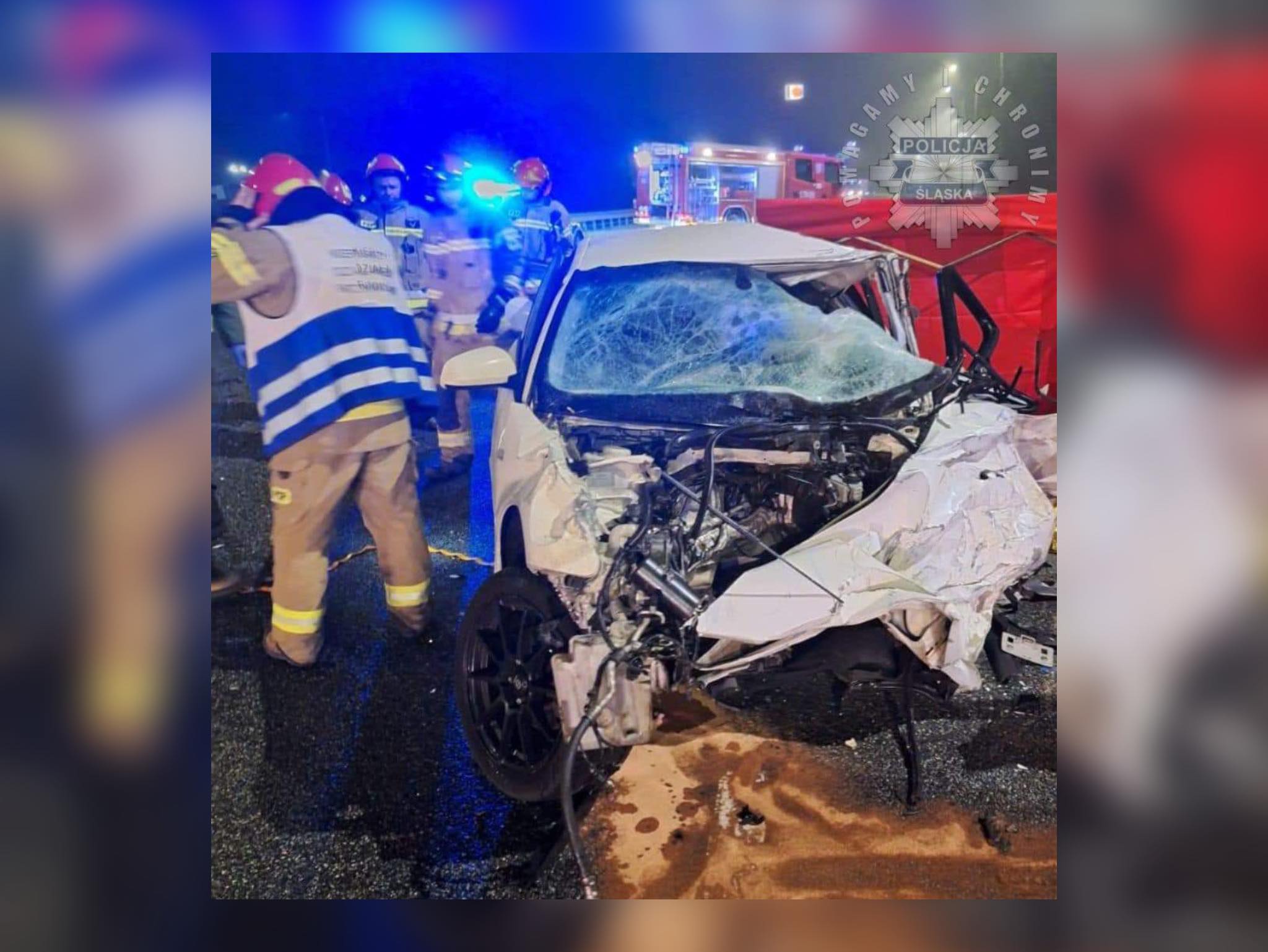 Śląskie: Wjechał na A4 pod prąd. Nie żyje/fot.Śląska Policja/fb