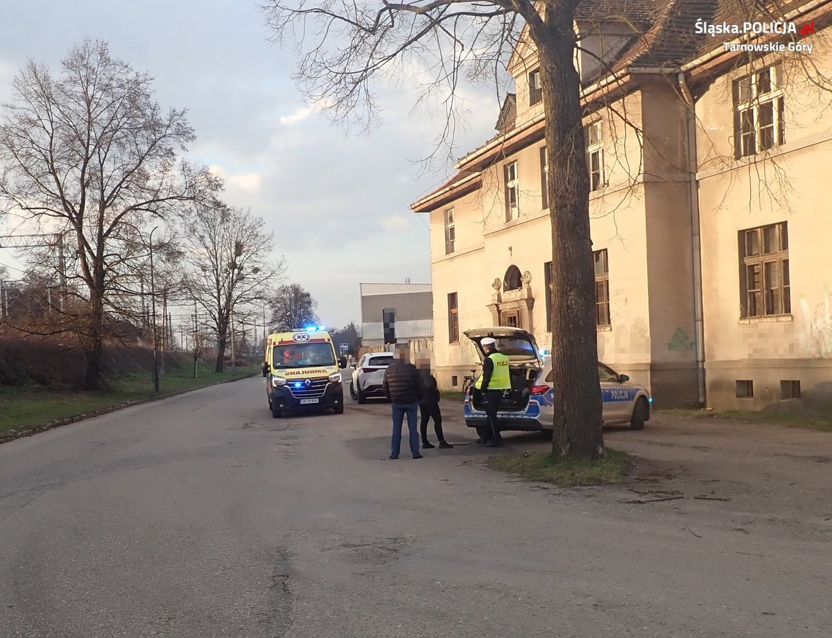 Wypadek w Kaletach. Ucierpiało 3-letnie dziecko. Fot. Policja Tarnowskie Góry