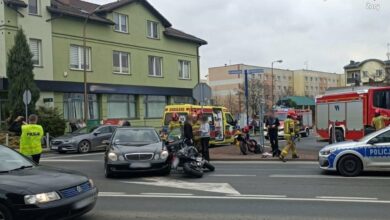 Wjechał w motocyklistę. 20-latek stracił prawo jazdy. Fot. Policja Śląska