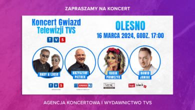 Koncert Gwiazd Telewizji TVS w Miejskim Domu Kultury w Oleśnie