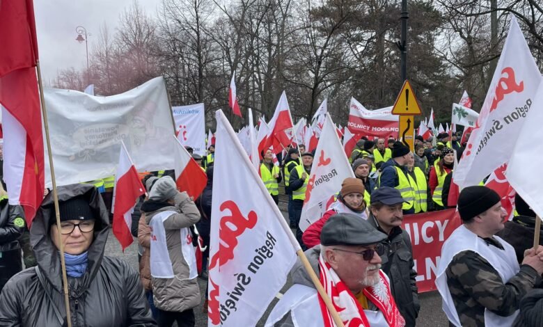 Protest rolników w Warszawie