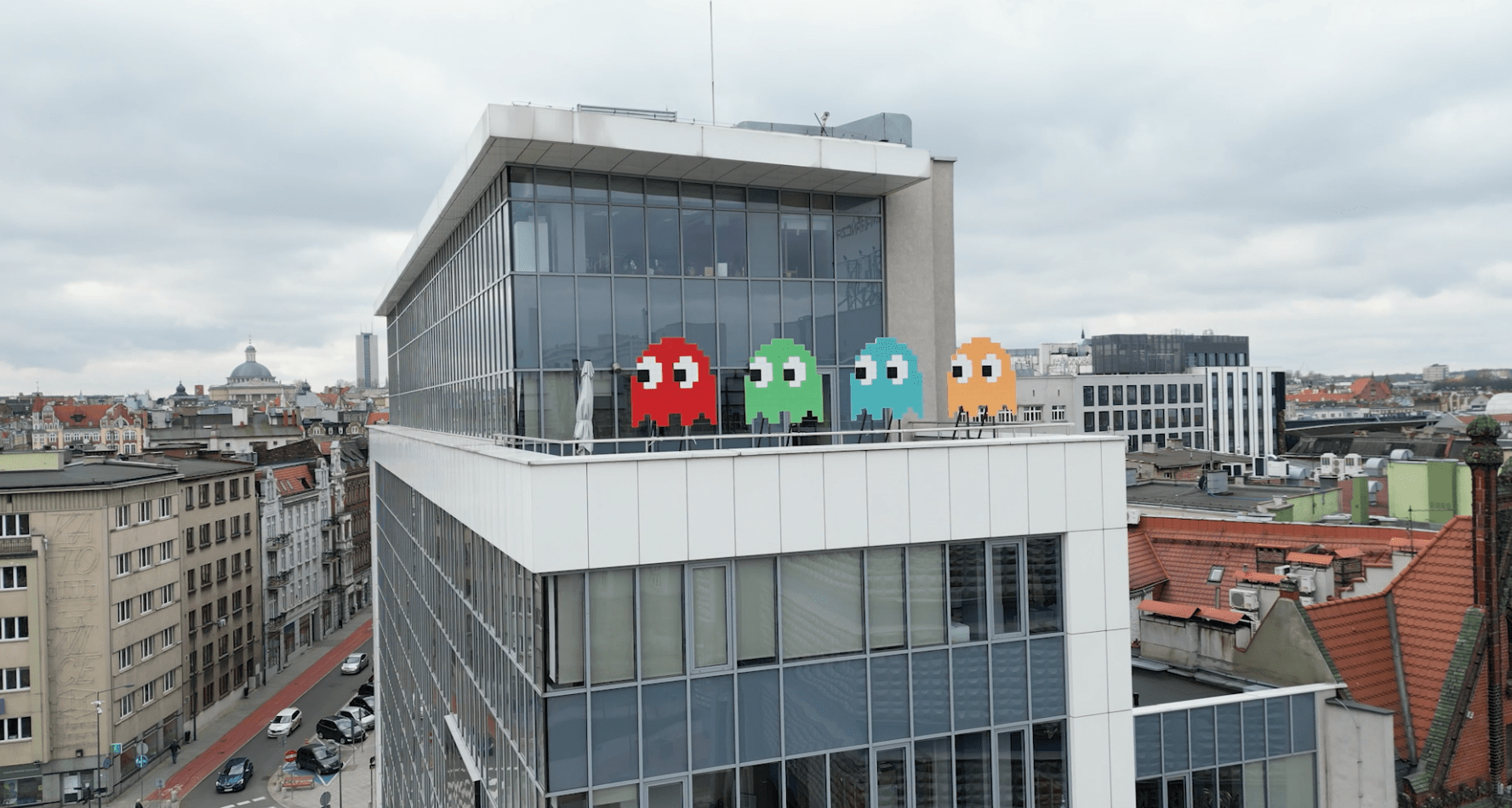 Pacman w Katowicach. To element projektu Urban Art. Fot. UM Katowice