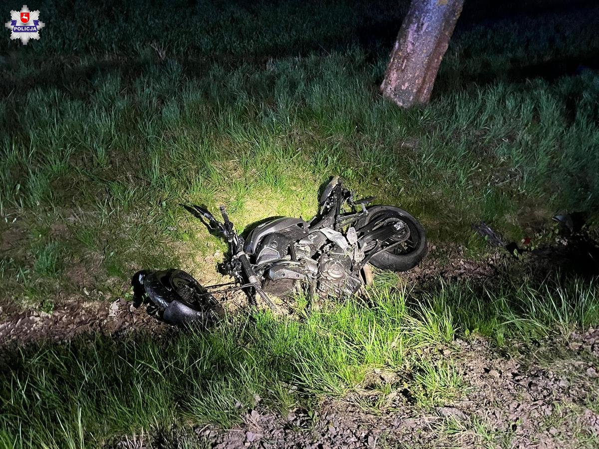 Wjechał w tył opla. 20-latek zginął na miejscu/fot.Policja Lubelska
