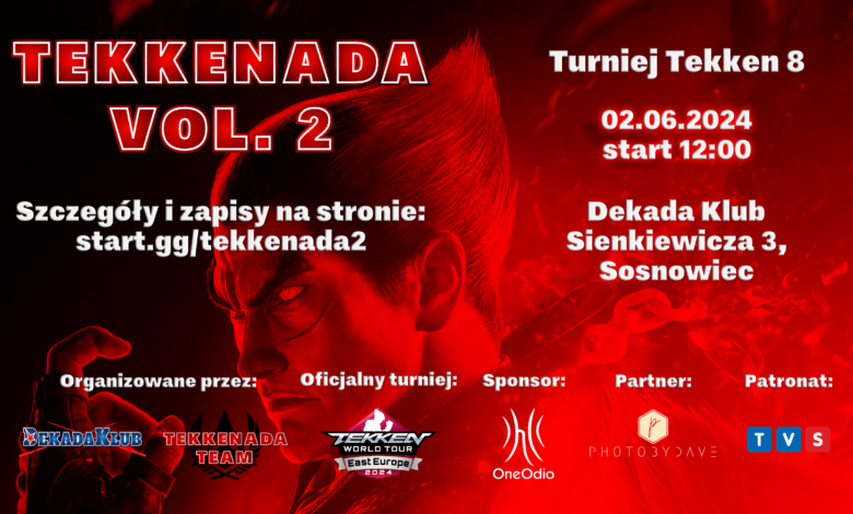 Turniej Tekkenada vol. 2 już 2 czerwca w Sosnowcu!