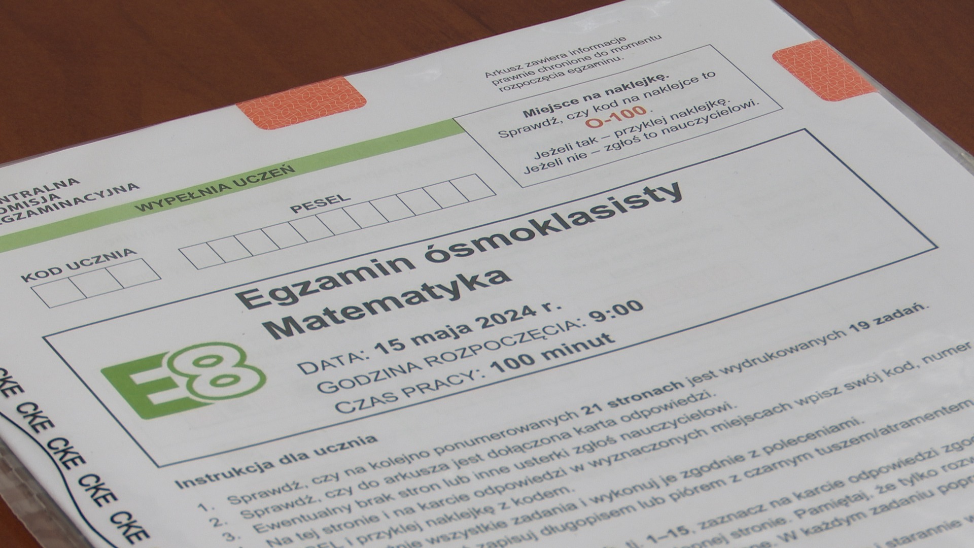 Egzamin ośmioklasisty. Dziś królowa nauk