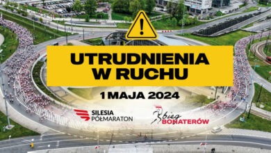 Dziś Silesia Marathon i Bieg Bohaterów. Będą utrudnienia. Fot. Policja Śląska