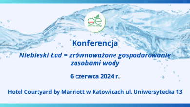 Konferencja PIE nt. „Niebieski Ład = zrównoważone gospodarowanie zasobami wody”.