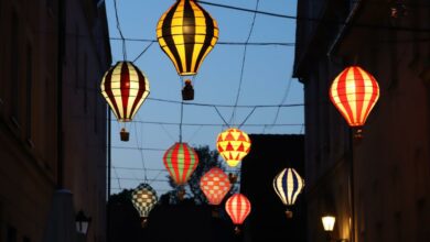 Były parasolki, są balony. Nowa instalacja w Pszczynie/fot.pszczyna.pl