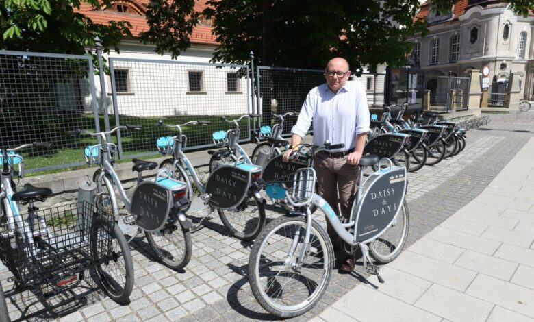 Do Pszczyny wrócił rower miejski. Jest nowa stacja. Fot. UM Pszczyna