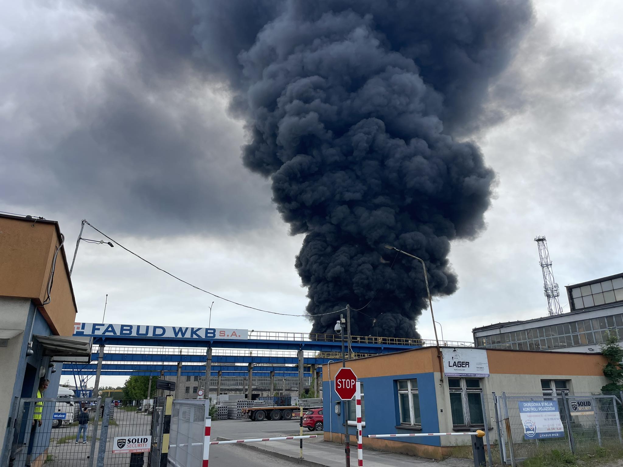 Pożar w Siemianowicach. Brynica zanieczyszczona