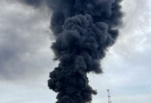 Pożar składowiska odpadów w Siemianowicach Śląskich